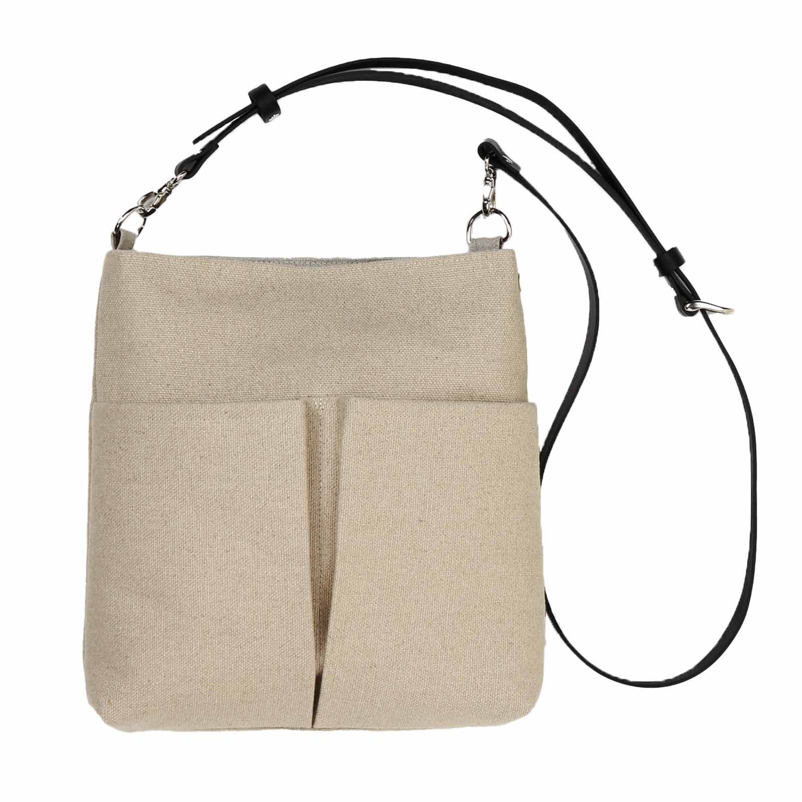 麻・リネンのショルダーバッグ