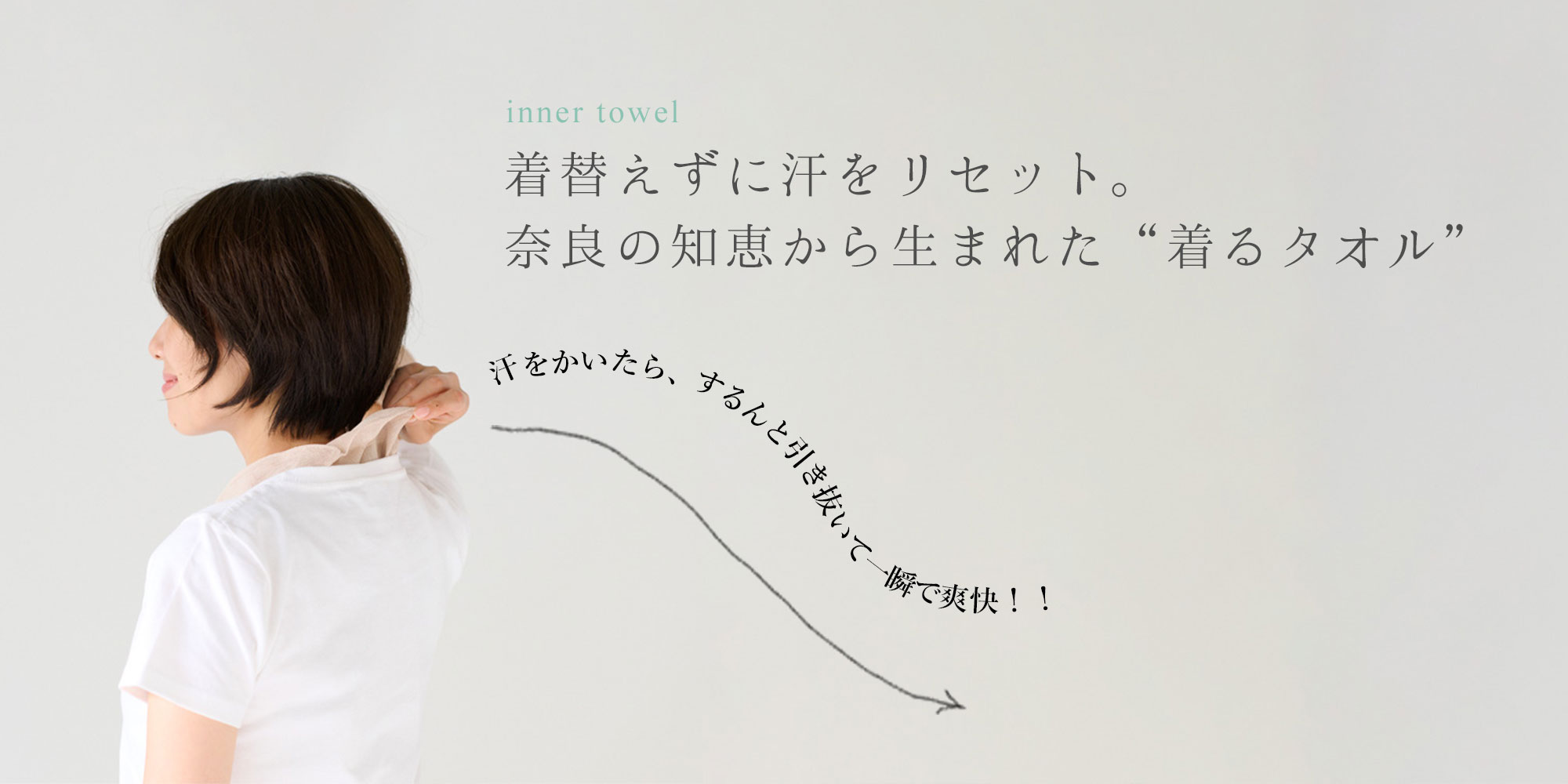 インナータオルの着用手順