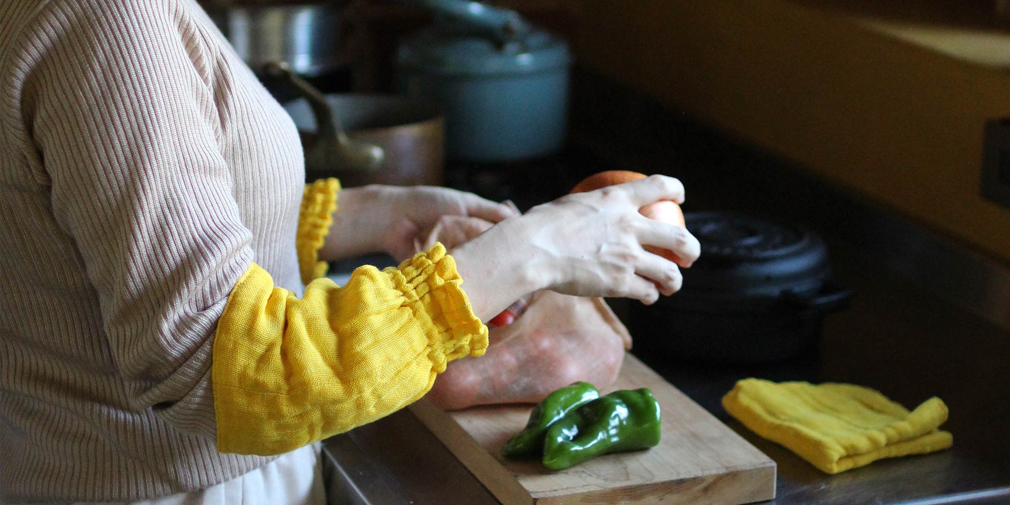 蚊帳の台所道具イメージ