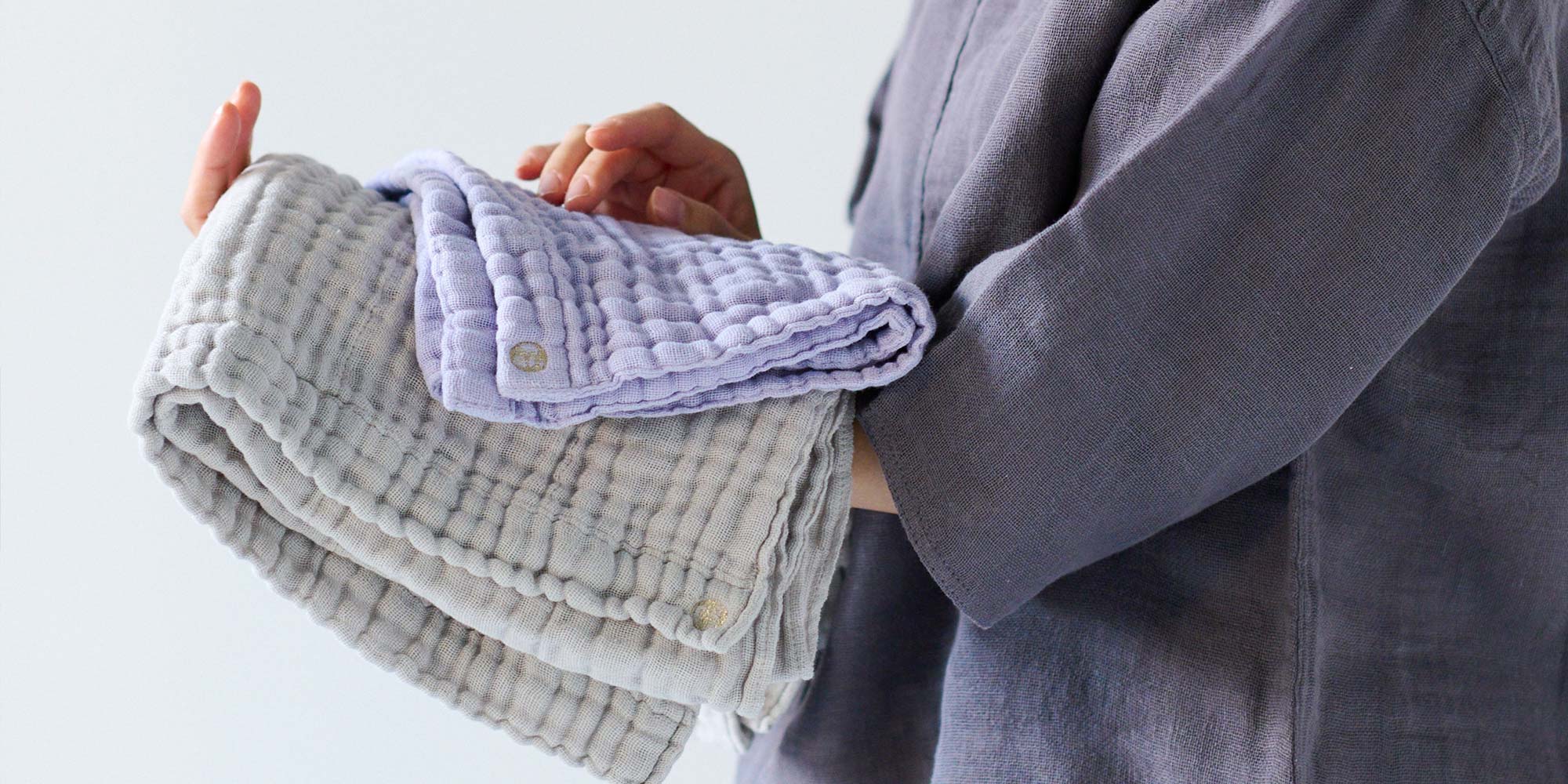 蚊帳のタオル使用イメージ