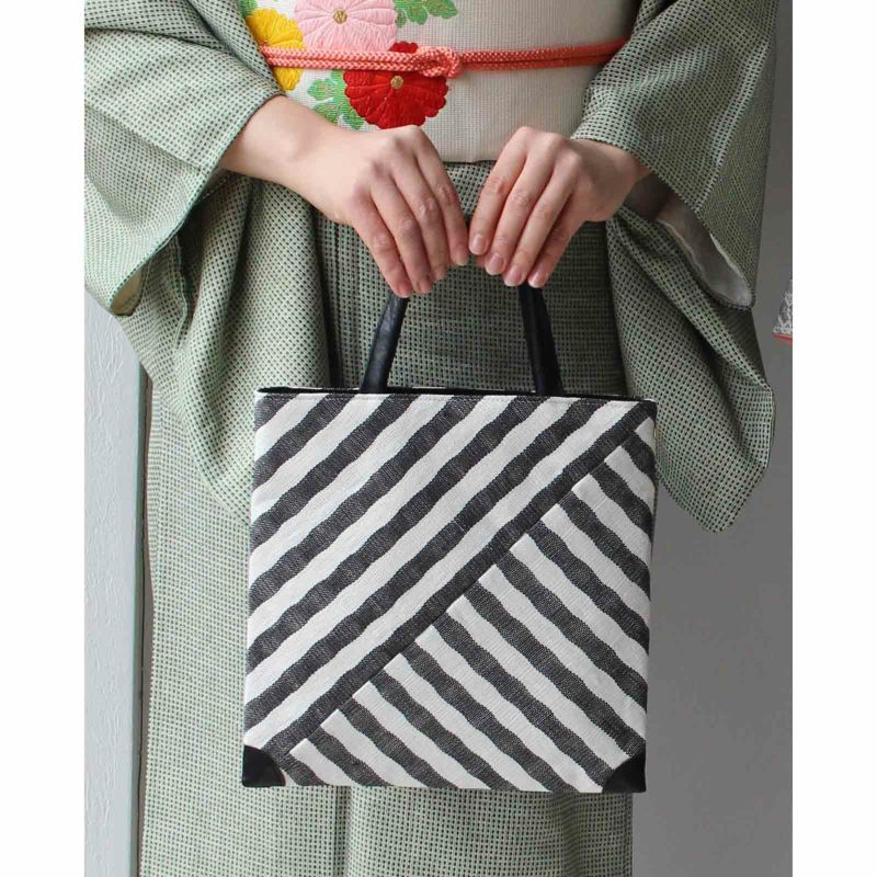 loin. ロワン　bag stripe ストライプ柄バッグ loin. ロワン bag stripe ストライプ柄バッグ - メルカリ