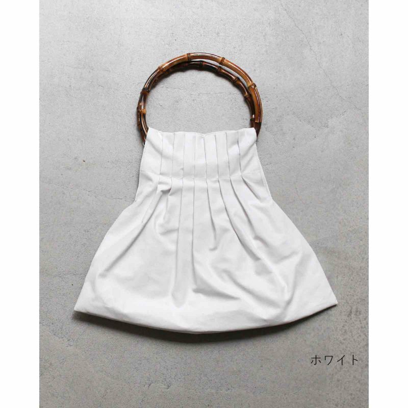 新入荷 グレーズリネン竹手バッグ（大）｜BAN INOUE バッグ