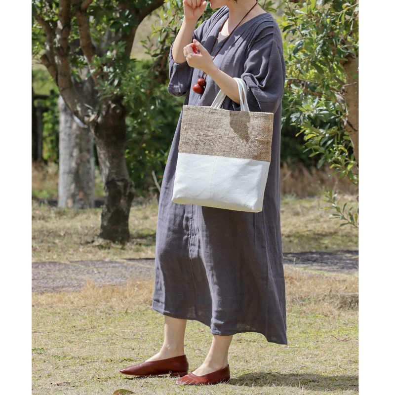 abx18 新品 リネン トートバッグ レディース 麻 ざっくり編み 中サイズ abx18 新品 リネン トートバッグ レディース 麻 ざっくり編み 中