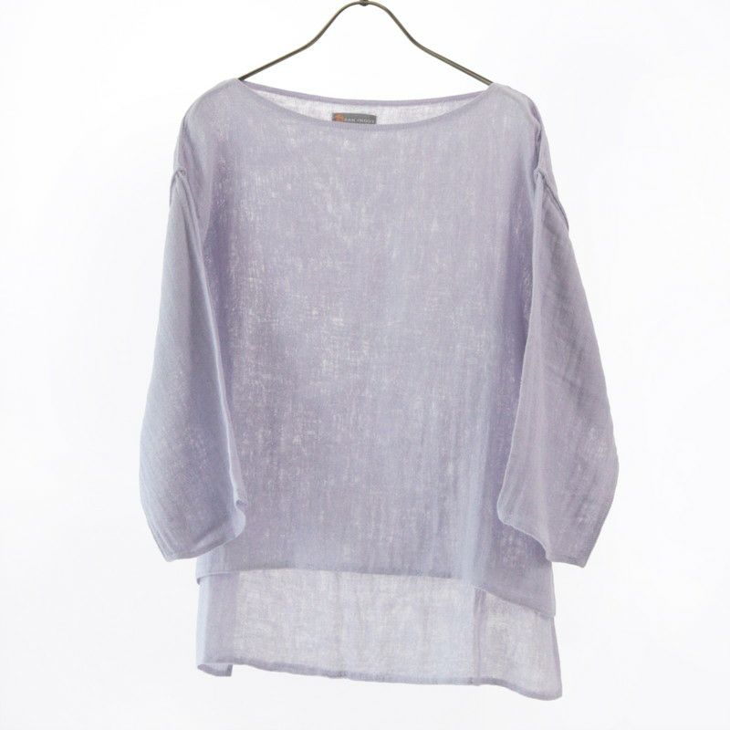 蚊帳ボートネックTシャツ藤