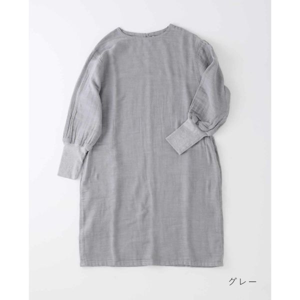 スラブ袖リブワンピース｜BAN INOUE