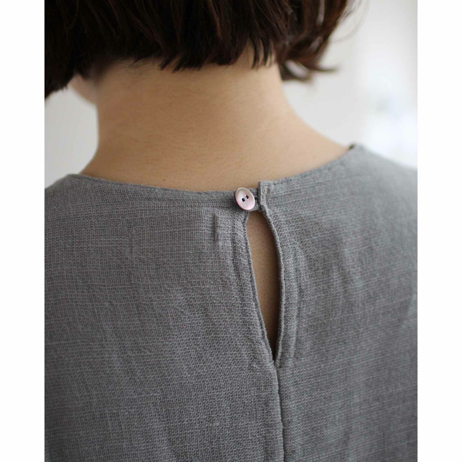 スラブ袖リブワンピース｜BAN INOUE