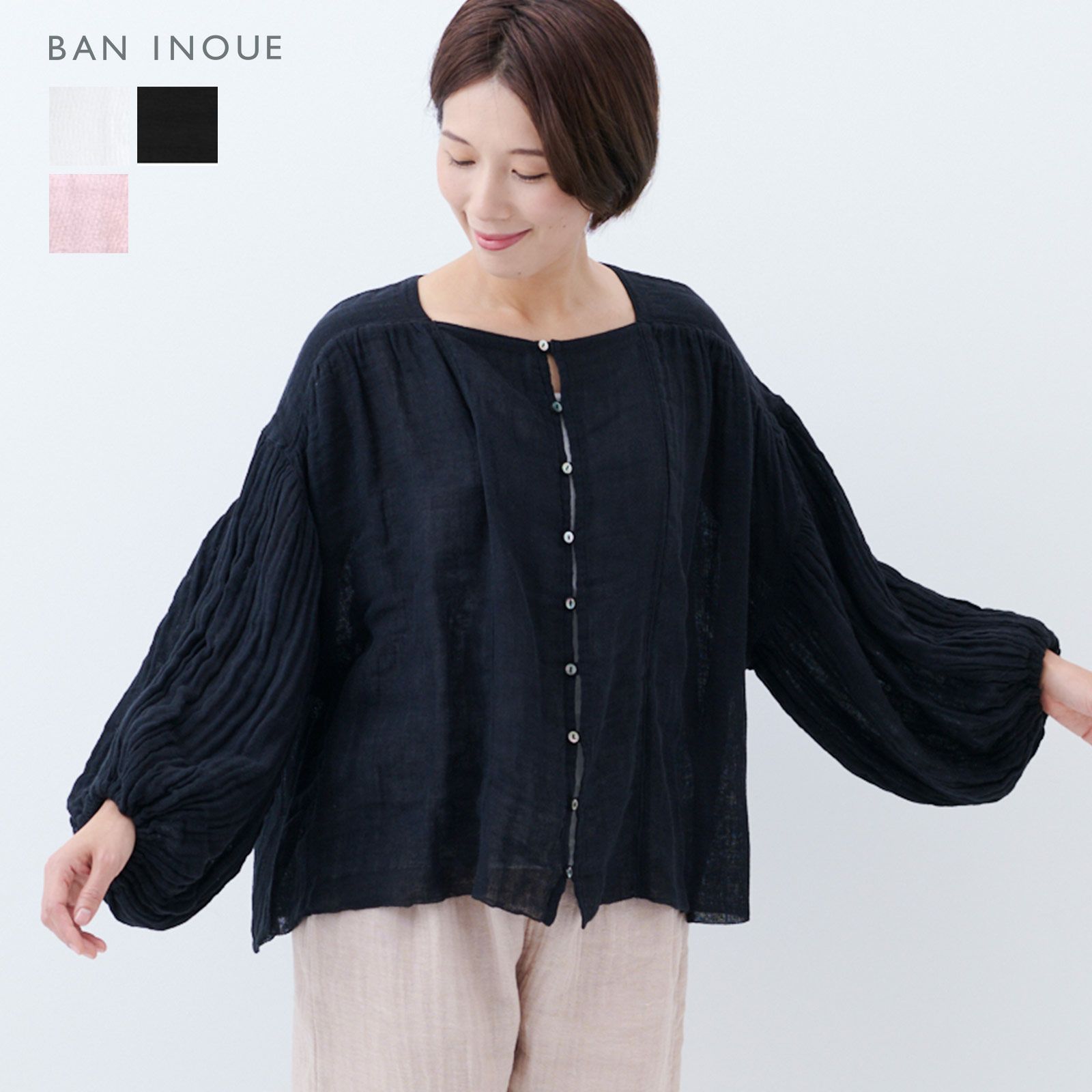 リニューアル】かやバルーンスリーブブラウス｜BAN INOUE